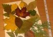 Кленовый лист из картона для садика