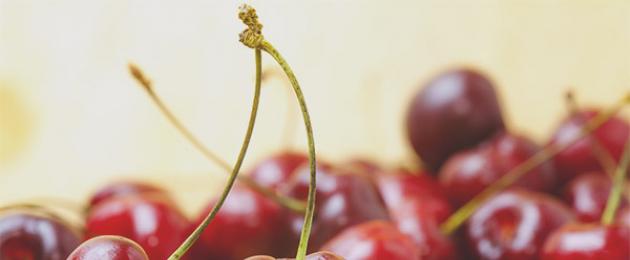 Полезные свойства плодоножек вишни. Лечение плодоножками вишни и клубники