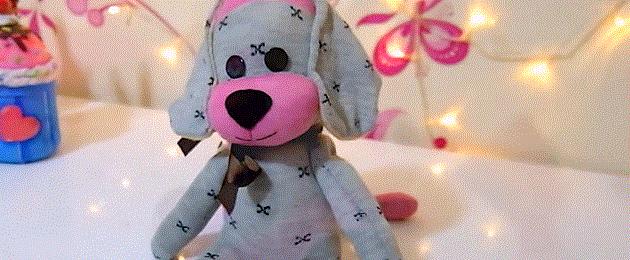 Как сделать новогоднюю игрушку собаку. Как сделать из бумаги собаку оригами своими руками
