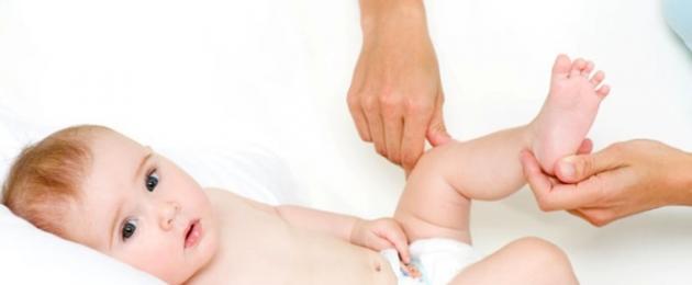 Массаж для новорожденных при дисплазии тазобедренных суставов. Массаж при дисплазии тазобедренных суставов у детей до года