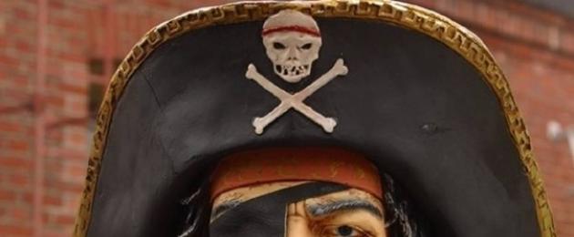 Зачем пиратам повязка на один глаз. Пиратская повязка на глаз веселый роджер Пиратская повязка на глаз шаблон