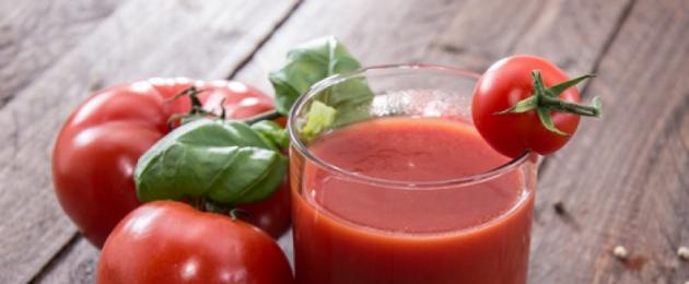 Что будет если пить много томатного сока. Видео: Томатный сок