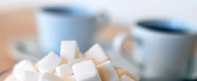 Il danno dello zucchero al corpo umano.  Dipendenza da dolci