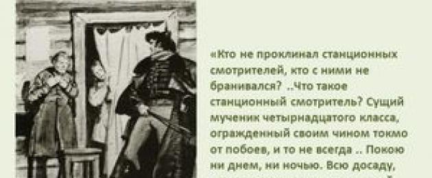 А с пушкин станционный краткий пересказ. Кто не проклинал станционных смотрителей. Кто такой смотрители рынка.