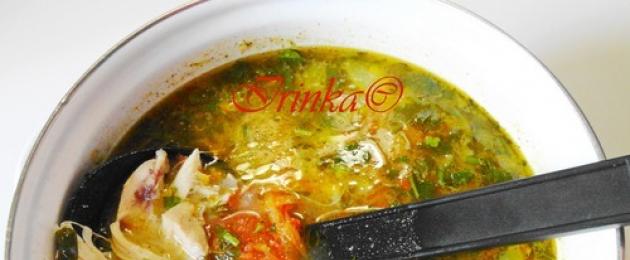Суп лапша по казачьи с помидорами рецепт.  Калорийность, химический состав и пищевая ценность
