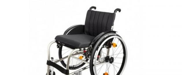 Dimensioni della sedia a rotelle.  Come calcolare la dimensione corretta della sedia a rotelle