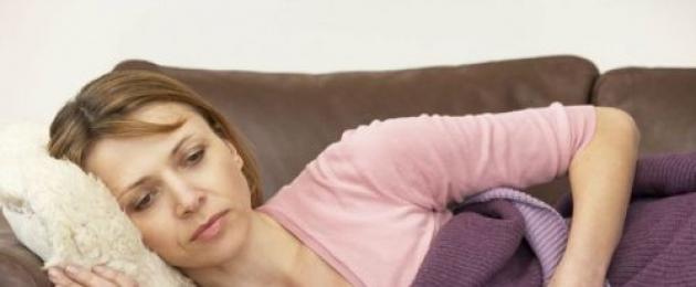 Lo stomaco fa male dopo le mestruazioni.  Aderenze o endometriosi