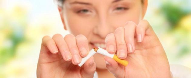 Un modo semplice per rimuovere rapidamente la nicotina dal corpo.  Come rimuovere la nicotina dal corpo in un breve periodo