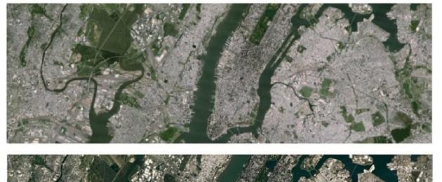 Mappa satellitare della terra.  Google Maps on-line
