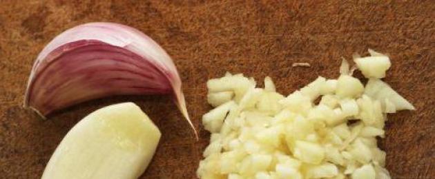 Proprietà utili dell'aglio.  trattamento all'aglio
