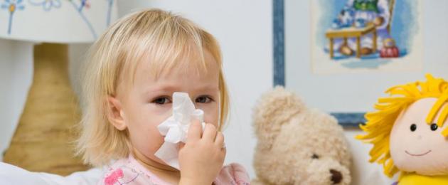 Qual è il modo migliore per curare il naso che cola per un bambino.  Un'infanzia arrogante ma felice: come curare il naso che cola nei bambini