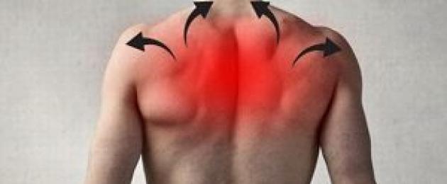 Боль в левой части спины сверху. Симптомы болезни - боли вверху спины