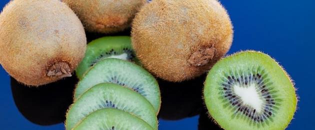 Cosa c'è di salutare nel kiwi?  Composizione vitaminica dei kiwi.