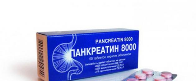 Панкреатин - препарат, улучшающий пищеварение. Панкреатин: инструкция, применение, отзывы