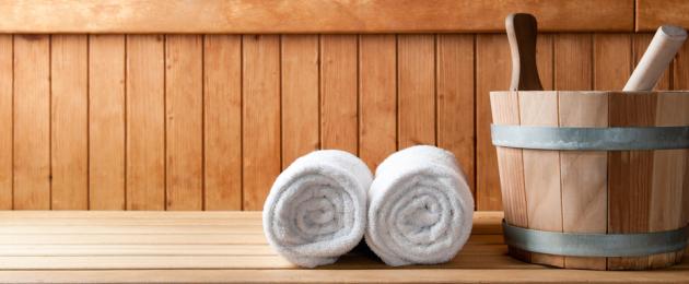 Non ci sono asciugamani nella sauna.  Quante volte puoi andare allo stabilimento balneare: durata, regole di ingresso e altri consigli